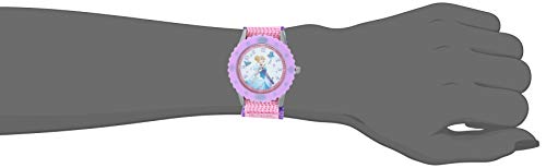 Disney Princess Kids' Bezel Stainless Steel Time Teacher Analog Nylon Strap Watch2