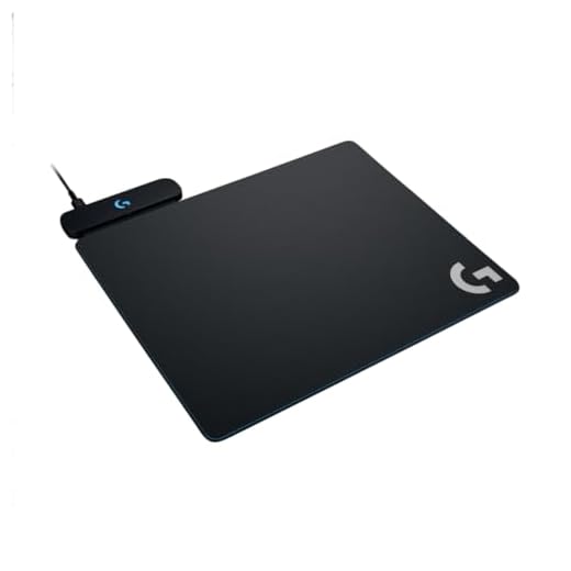 Logitech G Powerplay Wireless Charging System for G502 Lightspeed, G703, G903 Lightspeed and PRO Wireless Gaming Mice, Cloth or Hard Gaming Mouse Pad - Black
