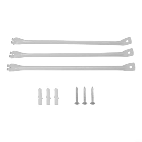 3 soportes de soporte de estantería de alambre para estantes de pared o armario, construidos para soporte de carga resistente y mayor seguridad