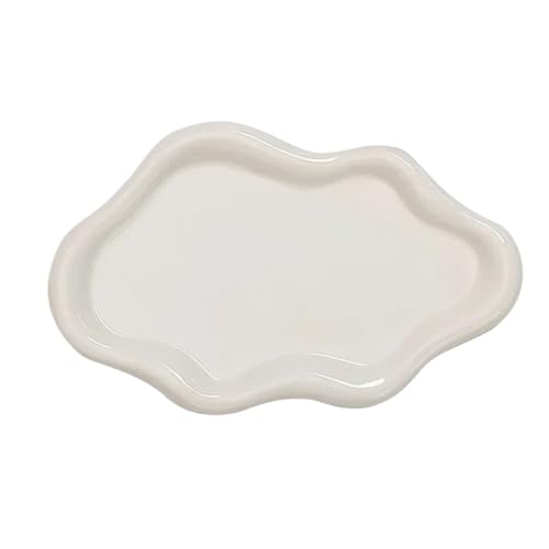 Bandeja De CeráMica para Joyas Plato de Almacenamiento Grande Irregular for joyería, Accesorios de fotografía de cerámica, Cuenco Decorativo for el hogar