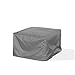 Mehr Garten – Premium Loungehocker-Abdeckung: 85(B)x85(T)x45(H) cm I Robuste Schutzhülle für Gartenmöbel I wasserdicht und wetterfest aus Oxford 600D Gewebe I Lichtgrau