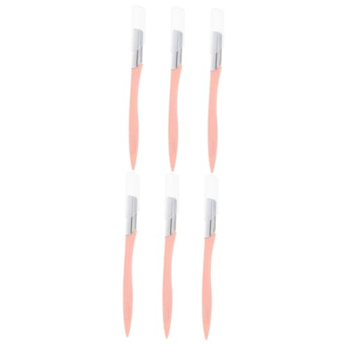 Beaupretty 2 Series Recortador De Cejas Guarnición Recortadora De Cejas Maquinillas De Afeitar Faciales Maquinillas De Afeitar Para Cejas Para Mujer De Afeitar Páginas Rosa 3 Piezas*2