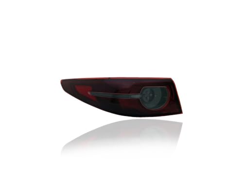 Cooling Direct Tail Light Assembly - Compatible/Replacement for '19-23 Mazda Mazda3 Sedan - LED Without Signature Lighting, On Body Quarter Panel - Left Hand - Driver - BCJH51160A CAPA