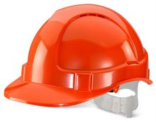 Vented Economy Safety Helmet (Orange)