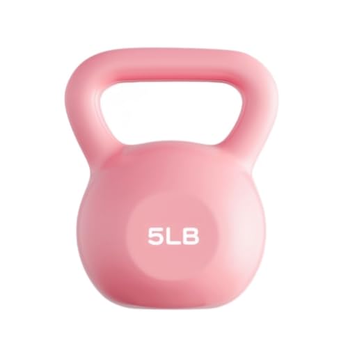 YGDYFDC Equipo de Ejercicio Software For El Hogar Fitness con Pesas Rusas Equipos Entrenamiento con Placas Deslizantes Equipo For Mancuernas Kettlebell Mango Antideslizante(Pink)