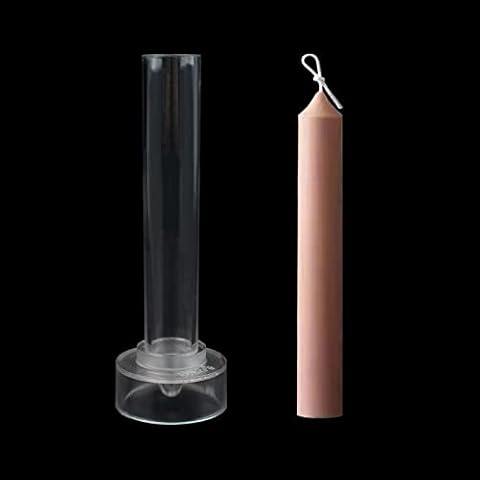 WANDIC Molde para Velas de Plástico Transparente Cover