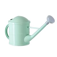 Farmlyn Creek Small Mint Green Plastic Watering Can with Long Spout Sprinkler Head for Garden, Indoor and Outdoor Plants, Flowers (0.4 Gallon Watering Can Outdoor)