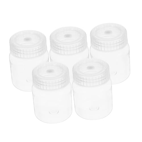 Unomor 5pcs Leak-proof Tissue Culture Bottle Airtight Medicine Jar for Lab Use 240ml Portable Storage Container