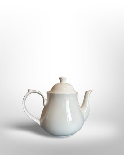 Image of White Porcelain Tea Pot 550ml with Suger Pot and 60ml Creamer