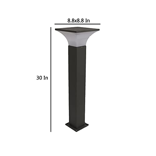 Image of JACKAL 10W LED Pathway Light Walkway Lights, Gate Pillar Outdoor Floor Lamp Aluminium IP65 Waterproof Bollard Lights for Driveway Yard, Terrace, Lawn, Patio and Garden Decoration | 1-Year Warranty