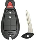 Miniatura 1 de KAWIHEN Carcasa de repuesto para llavero remoto de entrada sin llave para Dodge Ram 1500 2500 3500 GQ4-53T 1470A-34T 1470A-34T 56046953 AC 5604