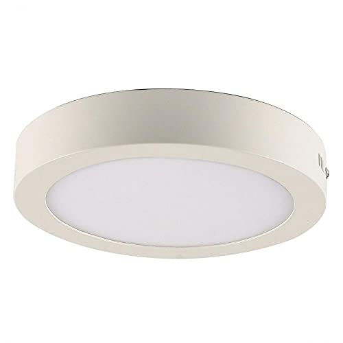 Plafon Led Sobrepor Redondo 18w Blumenau 3000k Luz Amarela