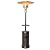 COSTWAY Patio Heater, 50,000 BTU Propane Heater with Drink Shelf Tabletop, Wheels, Simple Ignition System and Base Reservoir, Standing Outdoor Space Heater for Home Residential Commercial (Copper)