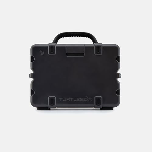 Image of Turtlebox Original Gen 3: Portable Outdoor Bluetooth Speaker - Ultra-Loud (120dB), Waterproof (IP67), Rugged, Impact-Resistant, 3-Day Battery | Party Mode: Unlimited Pairing Stereo, Gray /Blaze Orange