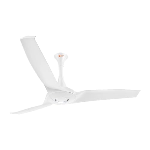 Image of Orient Electric's 1320 mm Aerostorm ceiling fan |Best-in-class 18-pole motor | Rust-proof ABS blades |100% Copper motor |Whisper-quiet operation | 2-year warranty | White, pack of 1