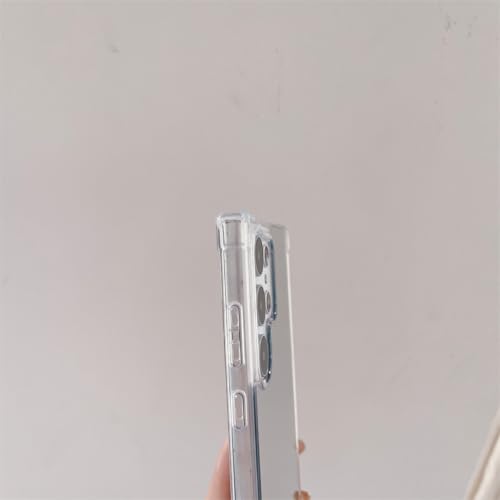 Étui Miroir Coque Samsung A32 4G Argent Rigide Antichoc