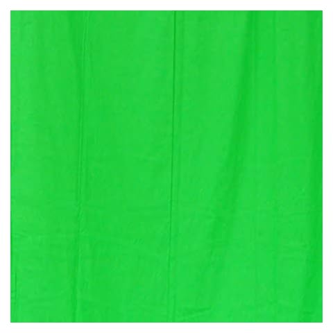 Kaezi 10ft x10ft Chromakey Green Screen Backdrop 100% Cotton Photography Photo Video Green Screen Cover
