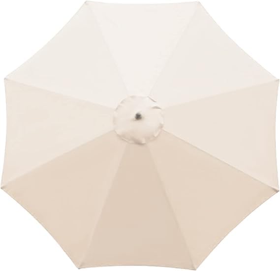 San Marco Telo di Ricambio per Ombrellone da giardino Circolare 3x3 mt Colore Ecrù, Peso da 180 gr/mq. Ideale per Ombrelloni a Banana con 8 Stecche.