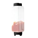 Generisch Botellas pulverizadoras para salsas, recipiente grande rellenable con una válvula para jeringas, dispensador para salsas y salsa de tomate como botella pulverizadora, para jarabe, miel