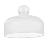 VALICLUD 1 Stück Transparent Glasglocke Lebensmittelschutzhaube für Kuchen Durchmesser Höhe für Aufbewahrung Desserts Gesundes und Sicheres Material Leicht
