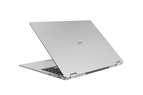 Image of LG GRAM 16 2-in-1 Laptop, 16 inch WQXGA Touchscreen, 12th Generation Intel Core i7-1260P 12-Core, 16GB RAM - 1TB SSD, W11H - Numeric Keypad - Wi-Fi 6E - Bluetooth 5.1 - Face Recognition Camera - Silver