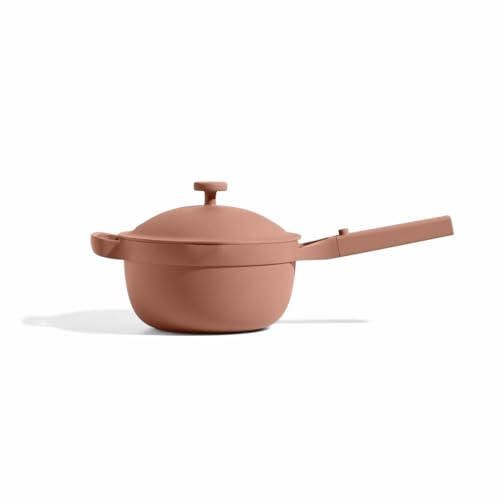 Our Place Perfect Pot – Mini 2.4 L. Nonstick Ceramic Sauce Pan with Lid | Versatile Cookware for Stovetop and Oven | Steam, Bake, Braise, Roast | PTFE and PFOA-Free | Toxin-Free, Easy to Clean | Spice