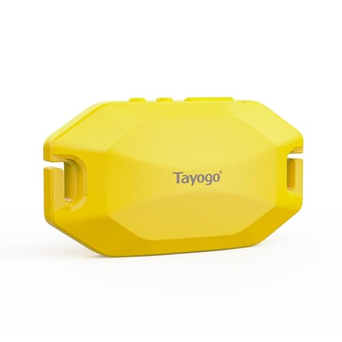 Tayogo Rock Pro Auriculares de Conducción Ósea Impermeables, 4 en 1 Abiertos para Natación, Running y Deporte con Bluetooth, MP3, Radio FM y Modo de Recepción (Amarillo)