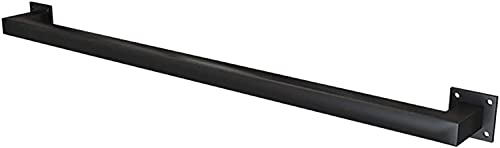 GHHVFEC Corrimano per Scale in Metallo Corrimano per Scale per Esterni/Interni, Contro Il Muro Corrimano per ringhiera in Tubo Quadrato per Anziani/Bambini, Barra di Sostegno per Giardino/