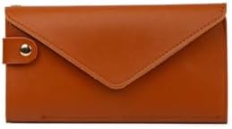 Av A Dos Kadın Deri Siyah Telefon Nakit Bozuk Para Bölmeli Kartlık Kilitli Bilek El Askılı Portföy Cüzdan Siyah (Kahverengi) - Görsel 1