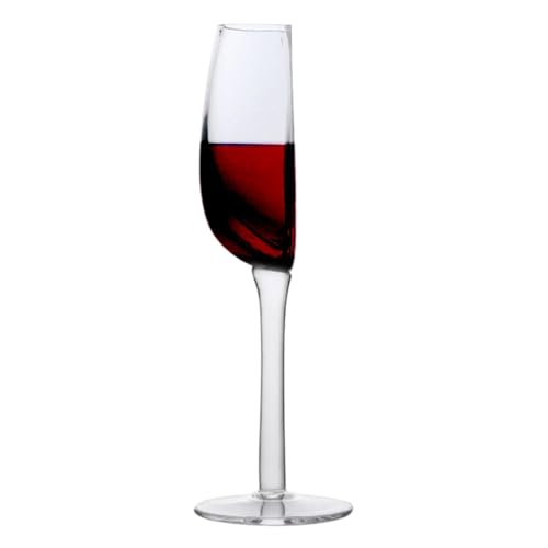 Besreey 1 Piezas Media Copa De Vino Tinto - 140ML Half Wine Glass, Media Copa De Vino Broma, Media Copa De Vino Half Full, Copas De Vino Medio Cortadas, Copa De Vino Tinto Creativa