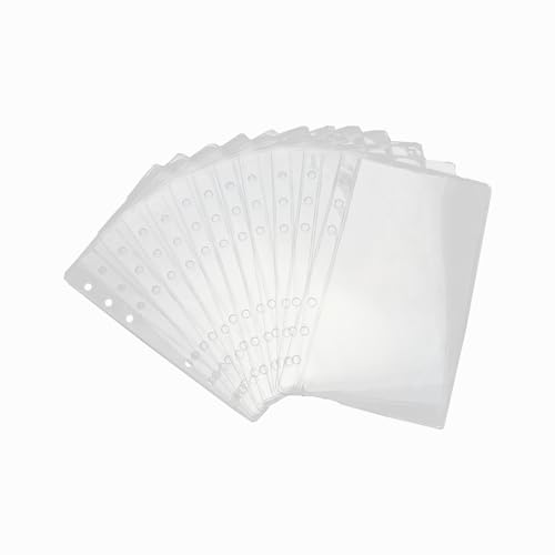 18 Tascine Portadocumenti A6 - Per Raccoglitori 6 Fori, PVC Trasparente Impermeabile, Con E Senza Griglia - Foto 11