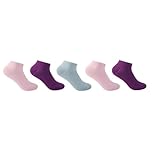Slazenger Womens Trainer Socks 5 Pack Bright Assorted 4-8