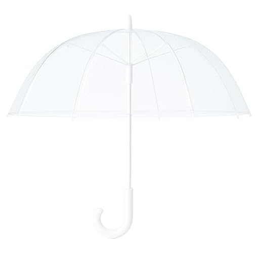 unycos - Paraguas Transparente de Campana Resistente al Viento, Automático, Impermeable y Ligero para Hombre, Mujer y Niños, 102 cm, 8 Varillas, Ideal para Uso Diario, Viajes y Eventos (Pequeño) | Ya disponible en tu tienda friki favorita! En mundofriki.es!