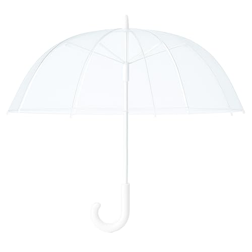 unycos   Paraguas Transparente de Campana Resistente al Viento, Automático, Impermeable y Ligero para Hombre, Mujer y Niños, 102 cm, 8 Varillas, Ideal para Uso Diario, Viajes y Eventos (Pequeño)