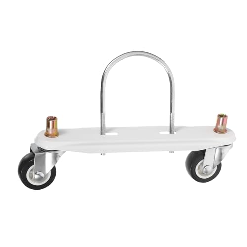 Roulettes de rechange pour chauffage électrique avec crochets en U et base blanche stable