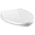 Delta Faucet 810903-WH Morgan Elongated Standard Close Toilet Seat with Non-slip Seat Bumpers, White