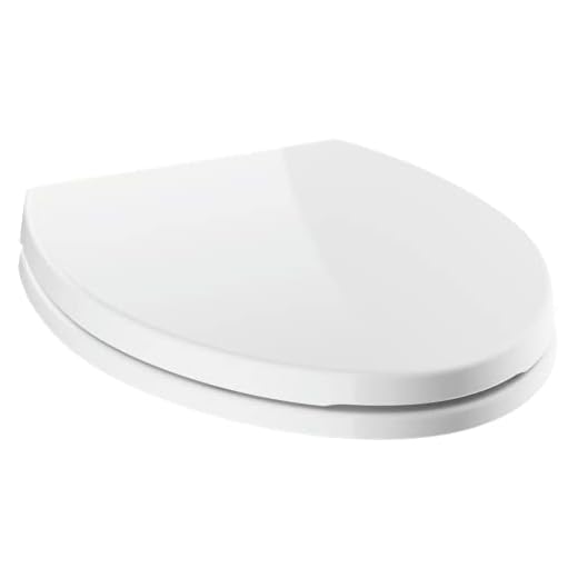 Delta Faucet Morgan Elongated Slow-Close White Toilet Seat with Non-Slip Seat Bumpers, White 811903-WH