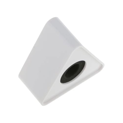 Image of GIFTMAX Mic Logo Station - Self-Adjusting Mic Flag for Wireless Microphones, Portable ABS Injection Identifier for Interviews & News Reporting (Triangle)