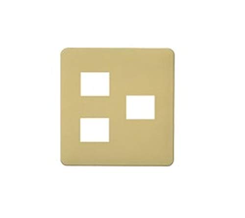 パナソニック(Panasonic) モダンプレート3コ用 2コ+1コ用 ダークベージュ WN6073Y