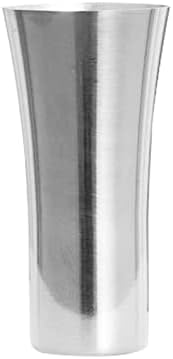 Flower Vase 2 PCS Stainless Steel Decorative Water Cup Flower Holder Vase Home Restaurant Decor Decorative Vases (Color : Golden) (Silver) image 5
