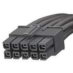 Molex/Waldom, 45136-1001, Cable Assembly 0.15m Power to Power 10 to 10 POS F-F Crimp-Crimp 12AWG (12 Item/s)