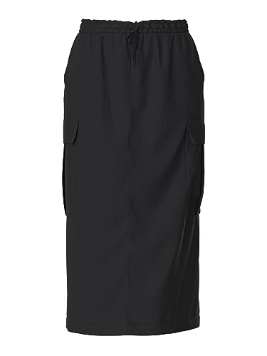 PIECES Falda de Mujer Pcjill Cargo HW Midi, Negro, L