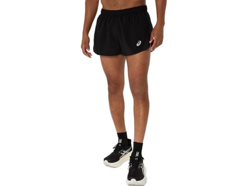 ASICS Men's Silver Split Short Running Apparel, L,...