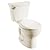 American Standard 215DB004.021 Cadet Pro 1.6 GPF 2-Piece Round Front Toilet with 10-in Rough-in, Bone
