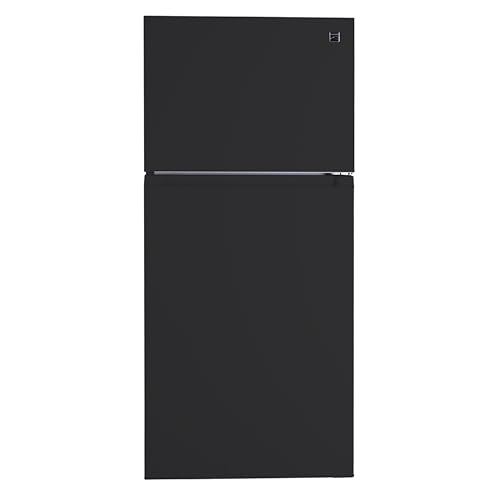 Kenmore 30 in. 18.2 cu. ft. Capacity Refrigerator/Freezer Adjustable Glass Shelving, Humidity Control Crispers, Gallon Door Bins, Black