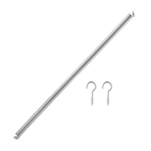 XwaYexa V6 Door Spring 15.7 x 1/2 Galvanized Steel Screen Door Springs with 2 Hooks Automatic Closing Fits for Lightweight Storm and Screen Doors Easy Installation