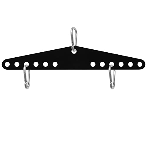 RIMLUFE Double to Single D Handle Cable Weight Workout Pulley System Adaptor Plate Spreader for LAT Pull Down Bar Rope Attachments Cable Machine for Squat Rack Home Gym