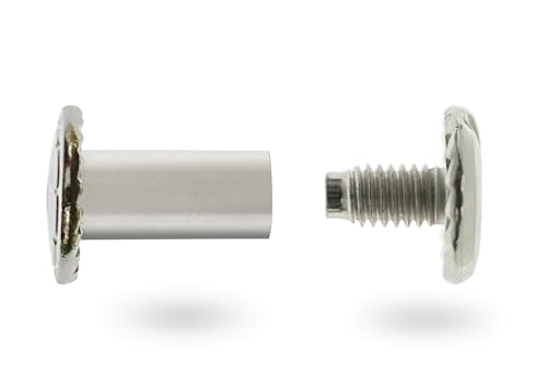 【ビオラ印】製本用組ネジ 4.5×10mm <2組>【綴じ幅10o】