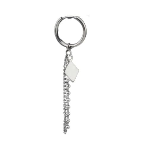 Boucles d'oreilles en argent anti-irritation pour style punk durable