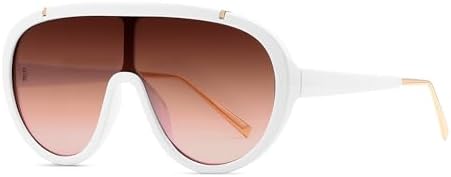 FEISEDY Sunglasses Women Oversized One Piece Frame UV400 Sun Glas...